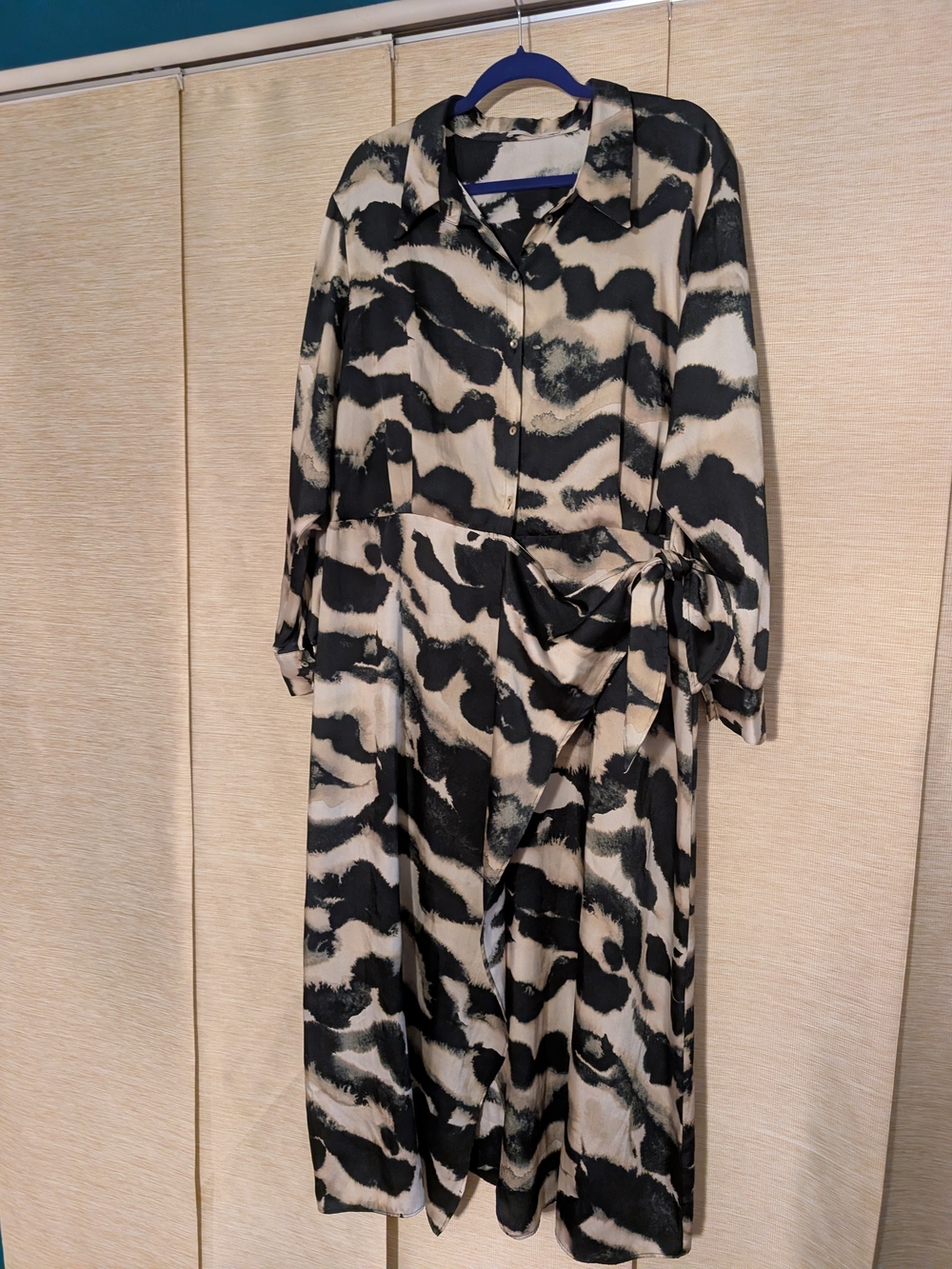 Mango Camila Printed Satin Dress